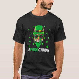 Cute Lepurrchaun Leprechaun Cat Lover Saint Patric T-Shirt