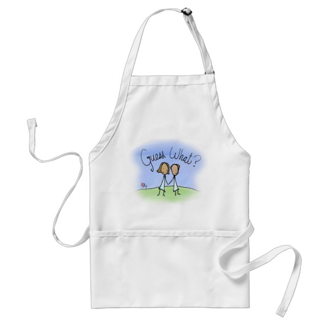 Cute Lesbian Couple Guess What Standard Apron (Front)