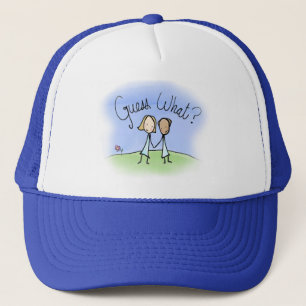 Cute Lesbian Couple Guess What Trucker Hat