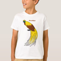 Cute lesser bird of paradise illustration