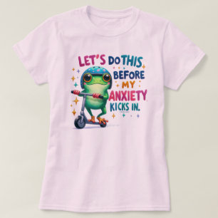 Cute Let's Do This Frog Graphic Quote T-Shirt