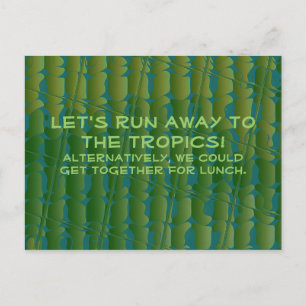 Cute Let's Get Together. Postcard