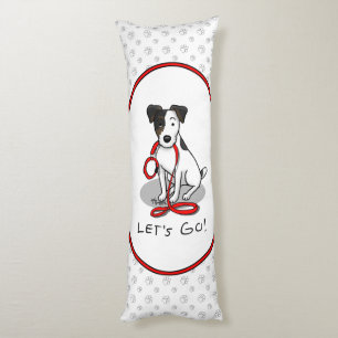 Cute Let's Go! Jack Russell Terrier (tri-colour 1) Body Cushion