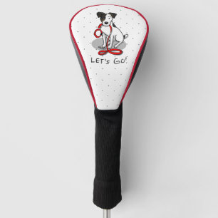 Cute Let's Go! Jack Russell Terrier (tri-colour 1) Golf Head Cover