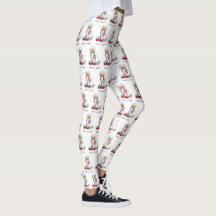 Cute Let's Go! Walk Clumber Spaniel Dog (lemon 1) Leggings