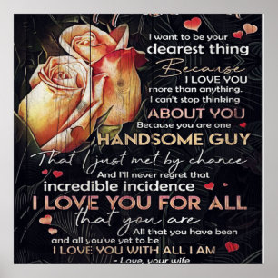 Cute Letter For Husband Family Decoration