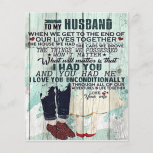 Cute Letter To Husband Cool Design Gift