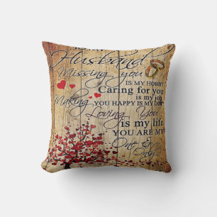 Cute Letter To Husband Lovely Gift Cushion