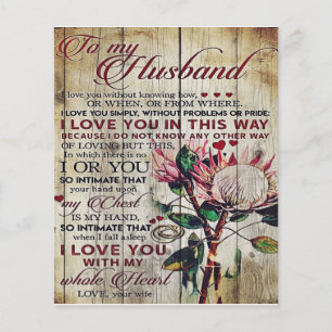 Cute Letter To Husband Lovely Gift Father Day Flyer