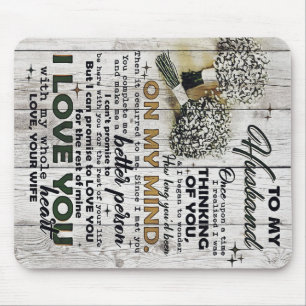Cute Letter To Husband Lovely Gift Father Day Mouse Mat