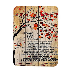 Cute Letter To Husband   Lovely Gift For Husband Magnet