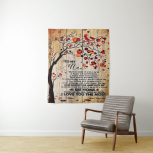 Cute Letter To Husband Lovely Gift For Husband Tapestry