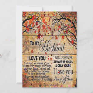 Cute Letter To Husband   Lovely Holiday Gift