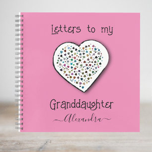 Cute Letters to my Granddaughter Personalised  Notebook
