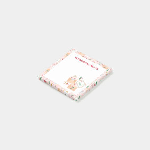 Cute Letters to Santa and Mail Christmas Pattern Post-it Notes