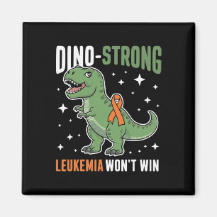 Cute Leukaemia Dino Strong T-rex Kids Dinosaur Blo Magnet