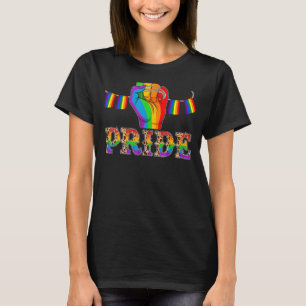 Cute Lgbt Pride Fist Lgbtq Awareness Month Support T-Shirt