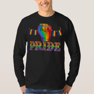 Cute Lgbt Pride Fist Lgbtq Awareness Month Support T-Shirt