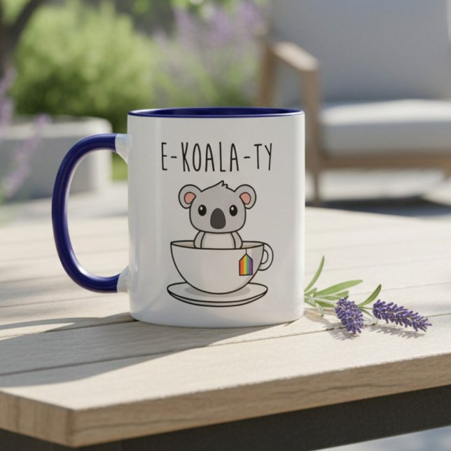 Cute LGBTQ Koala Rainbow Pride Equality Mug (Creator Uploaded)