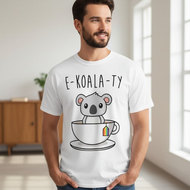 Cute LGBTQ Koala Rainbow Pride Equality T-Shirt (Creator Uploaded)
