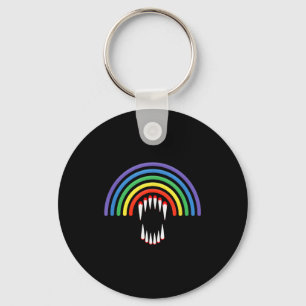 Cute Lgbtq Vamre Lgbt Halloween Ghost Rainbow Gay  Key Ring