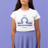 Cute Libra Astrology Sign Custom Purple Women's