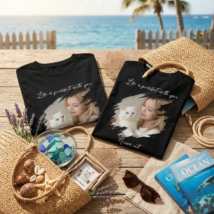 Cute "Life is Purrfect with You" Cat Lover T-Shirt