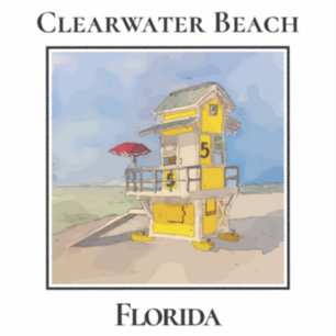 Cute Lifeguard Tower, Clearwater Beach Florida