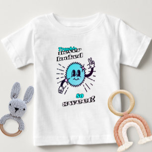 Cute Light Blue Trouble Never Looked So Sweet  Baby T-Shirt