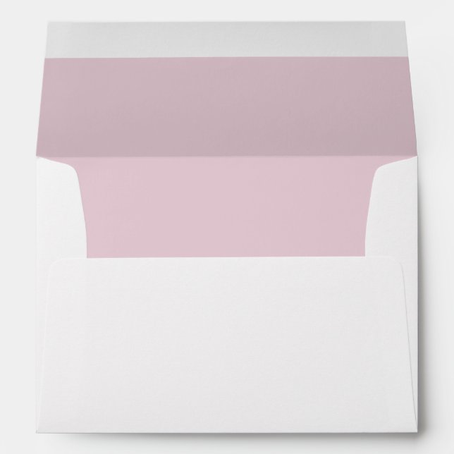 Cute Light Blush Pink - Rose Inside - Envelopes (Back (Bottom))