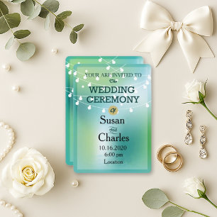 Cute Light Bulb Wedding Invitation