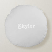 Cute light grey custom name monogram solid plain