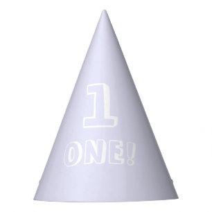 Cute light lilac custom number age year birthday party hat