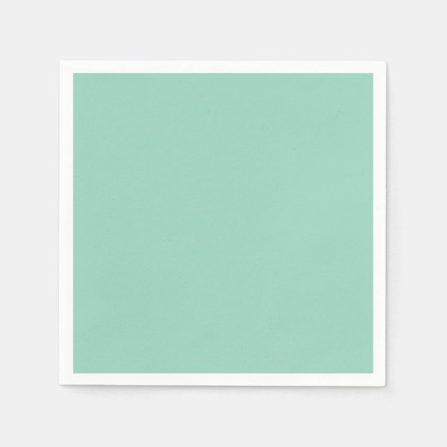 Cute Light Teal Solid Napkins (Front)