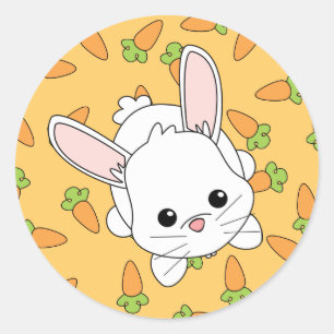 Cute Lil' Bunny Classic Round Sticker