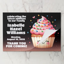 Cute L'il Cupcake Sprinkles Baby Shower Welcome