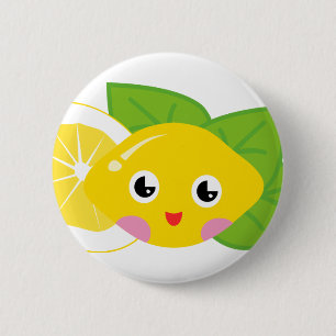 Cute Lil' Lemon 6 Cm Round Badge