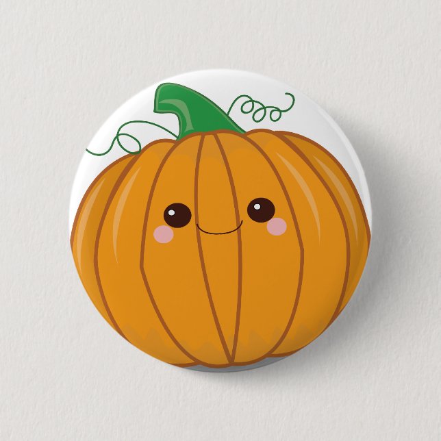 Cute Lil Pumpkin 6 Cm Round Badge (Front)