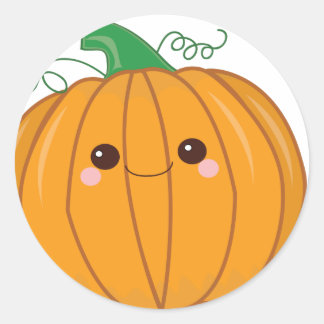 Cute Lil Pumpkin Classic Round Sticker