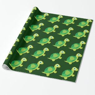 Cute Lil Turtle Guy Pattern Wrapping Paper