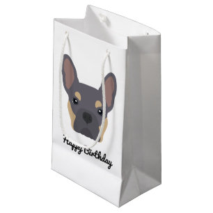 Cute Lilac and Tan French Bulldog Birthday Small Gift Bag