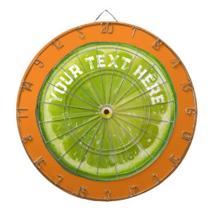 Cute Lime Green Lemon Fruit Dartboard