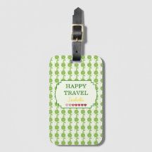 Cute Lime Pattern Happy Travel