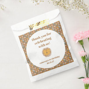 Cute Lion Baby Animal Custom Birthday Thank You  Favour Bags