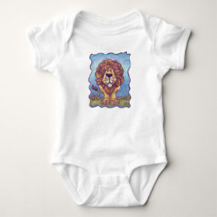 Cute Lion Baby Jersey Bodysuit