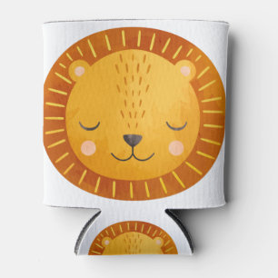 Cute Lion Can Cooler