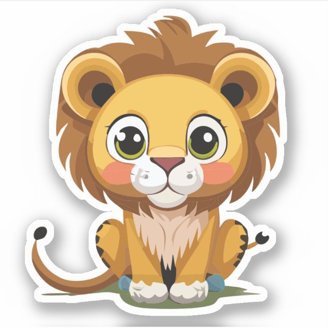 Cute Lion Cartoon Charactor (Front)