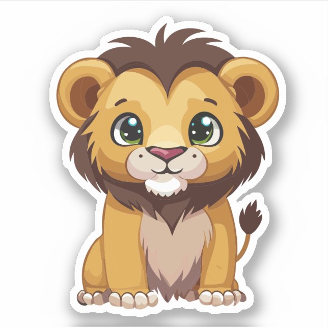 Cute Lion Cartoon Charactor (Front)