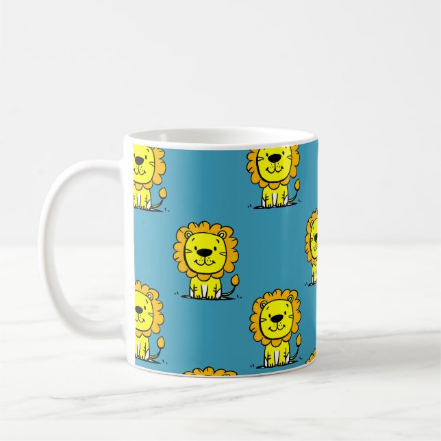 Cute Lion  Coffee Mug (Left)