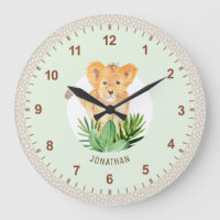Cute Lion Cub Animal Safari Dotted Kids Room Decor